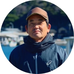 養殖者 中田真稔(中千代水産)
